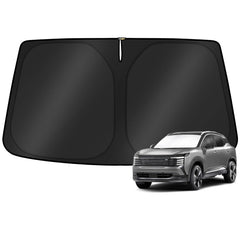 KUST front packaging showing custom-fit Nissan Kicks shade and clear benefits