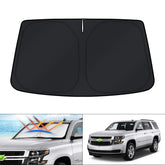 KUST front view of shade packaging showing model fit and full coverage benefit