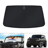 KUST front packaging showing full windshield fit and easy setup benefit