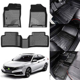 KUST front driver and passenger mats installed showing precise fit and interior protection