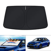 KUST front installed on WRX windshield showing full coverage and cooler cabin