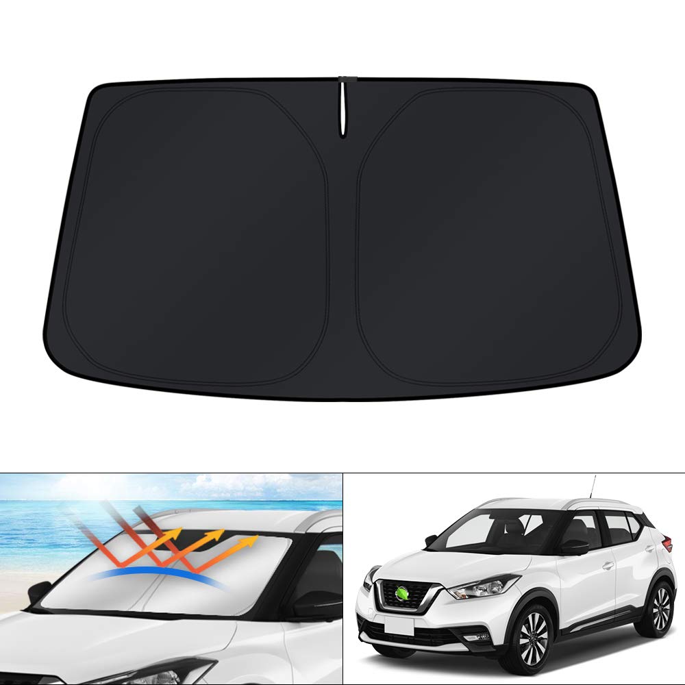 KUST front view of windshield cover showing full fit and cooling benefit