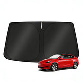 KUST front view of windshield shade showing full coverage and cool interior benefit