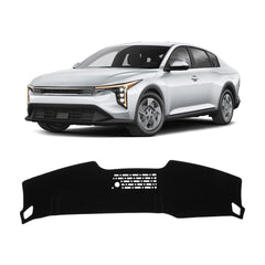 KUST dash cover installed on Kia K4 dashboard reducing windshield glare