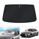 KUST front view full coverage on Lexus IS windshield reduces heat and protects dash
