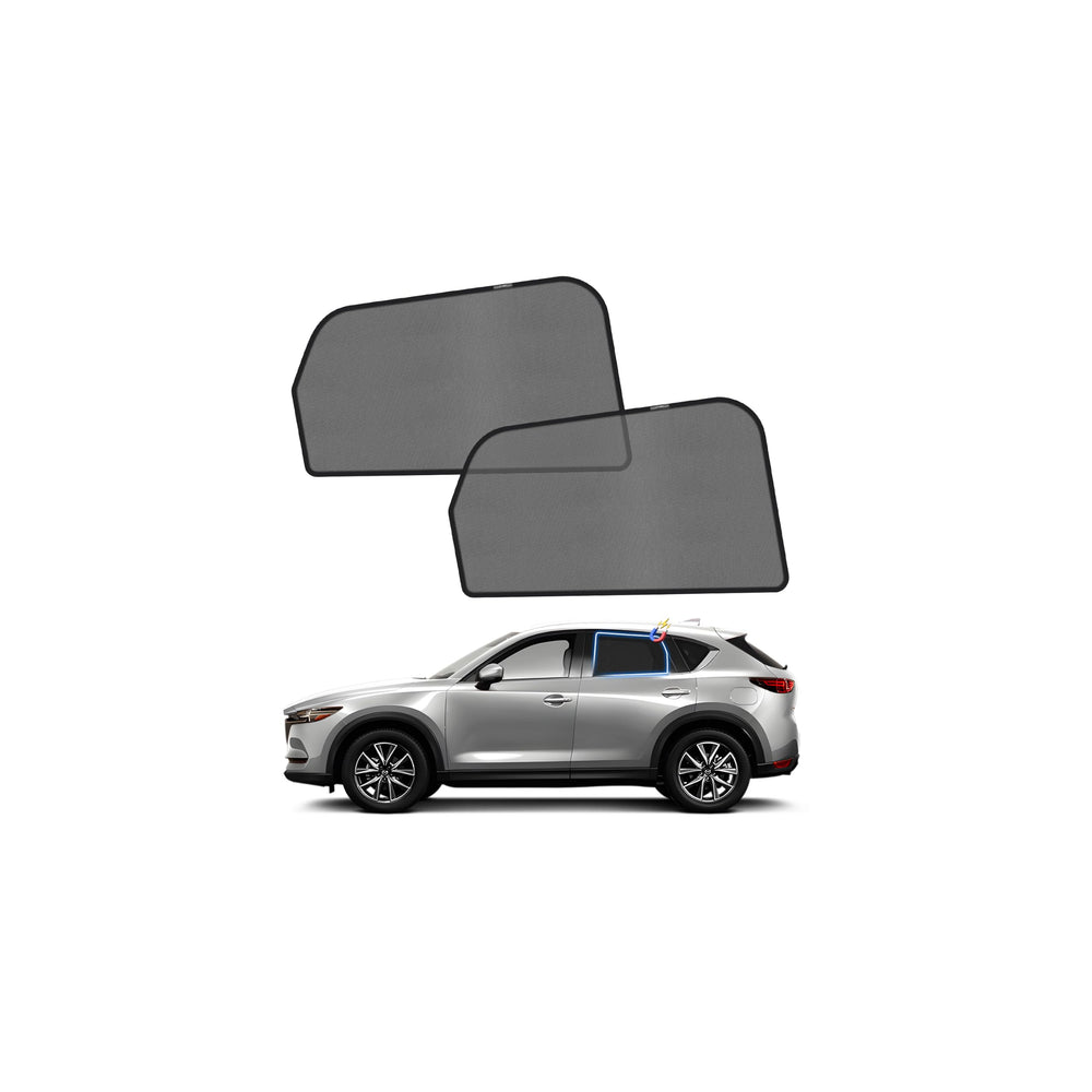 KUST rear window front view showing custom fit and privacy benefit