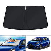 KUST front view covering Prius C windshield provides full UV protection