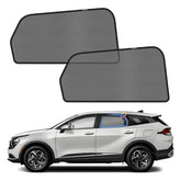 KUST rear window front view showing complete fit and privacy benefit
