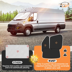 KUST 210T dual-layer fabric close-up highlighting reflective barrier