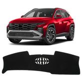 KUST black dash cover front view showing precise fit and neat finish