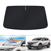 KUST front view on CR-V windshield showing full coverage and no-gap fit