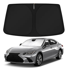 KUST front view fitted on Lexus ES windshield showing full coverage and protection
