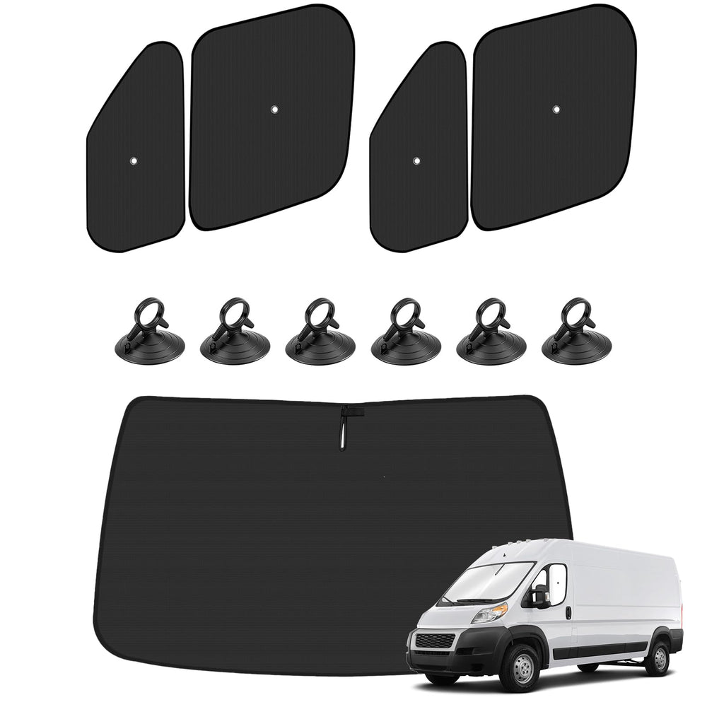 KUST windshield front view showing full coverage and sun protection