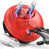 KZYEE KS30 front view showing dual ports and button for easy testing