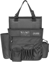 LA Police Gear front view seat organizer showing orderly storage benefit