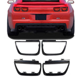 labwork front view of glossy black taillight bezels showing sleek styling benefit