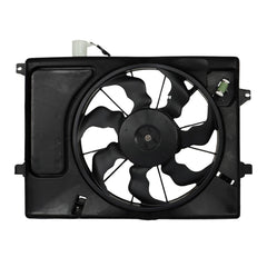 labwork front assembly view showing complete fan and shroud, improves airflow