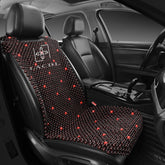 LACDL front view of beaded car seat cover shows breathable cooling surface