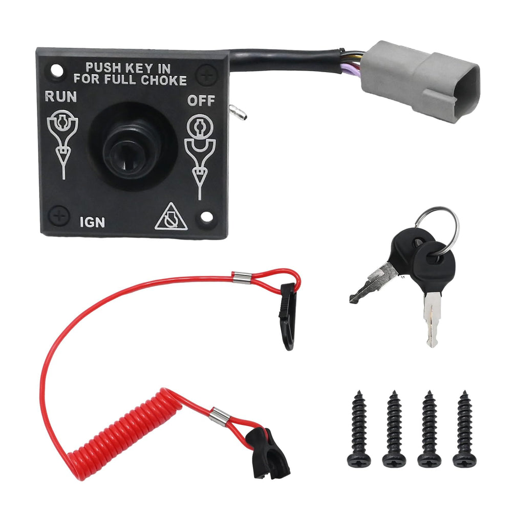 laffoonparts 176408 front view showing keyed switch and durable housing for reliable replacement