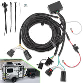 LAIKOU front harness overview showing complete plug-and-play layout and easy install benefit