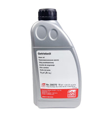 LAIPZ five FEBI DSG fluid bottles arranged to show supplied volume and correct grade