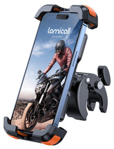 Lamicall front view mounted on handlebar showing secure fit and stability