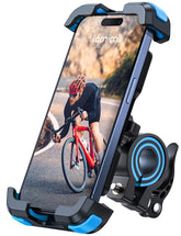 Lamicall front view on handlebar showing secure hold and visibility