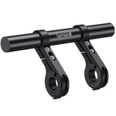 Lamicall front view of handlebar extender showing clean mounting bar for organized accessories