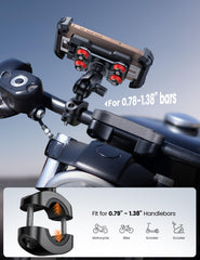 lamicall phone clamp corner pads providing cushioned protection during rides