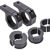 LAMPHUS front view clamp showing strong no-drill mount benefit