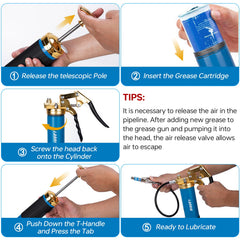LANNIU 90° adapter detail for reaching angled grease nipples