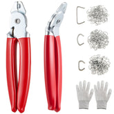 Lanties kit front packed showing pliers, rings, and gloves for convenient repairs