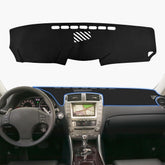 Lantiverse front view on Lexus dashboard showing tailored fit and enhanced look