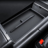 LANTU front view of console organizer showing perfect fit and tidy storage