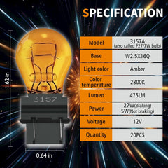 Lanuovx bulb close-up showing glass and filament for durable performance