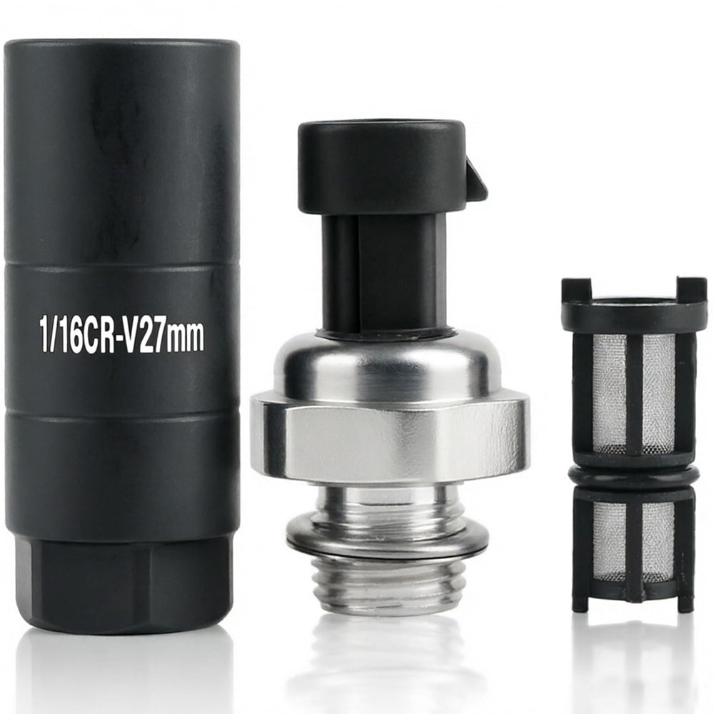 Larlansz front view of sensor and socket showing complete kit and quick install benefit