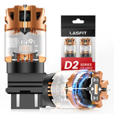 LASFIT 3157 front view showing amber LED bulbs, clear identification and fit