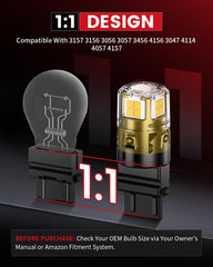 LASFIT bulb installed as vehicle reverse light improving rear visibility