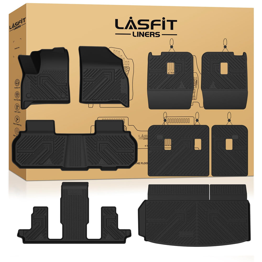 LASFIT front floor mat in Chevy Traverse showing tailored fit and clean protection