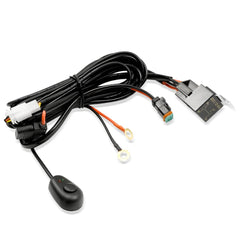 LASFIT wiring harness front packaging showing included components and benefit clear contents