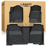 LASFIT front row liner installed in Silverado protects carpet from dirt