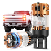 LASFIT front view pack of 2 bulbs showing ready-to-install design and improved visibility