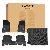 LASFIT cargo mat front view protecting Wrangler JL cargo area