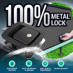 LATCH.IT two high-security keys plus mounting hardware ready to install