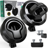 LATCH.IT front view flush latch showing sleek low-profile design and reliability