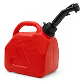 LAUCO front view of gas can showing compact shape and portability benefit