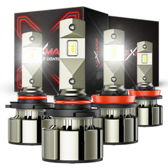 Laxmas front packaging showing bulbs and kit benefits for quick upgrade