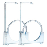 LCGP front view of 4-inch exhaust clamp showing robust galvanized finish and secure fit benefit