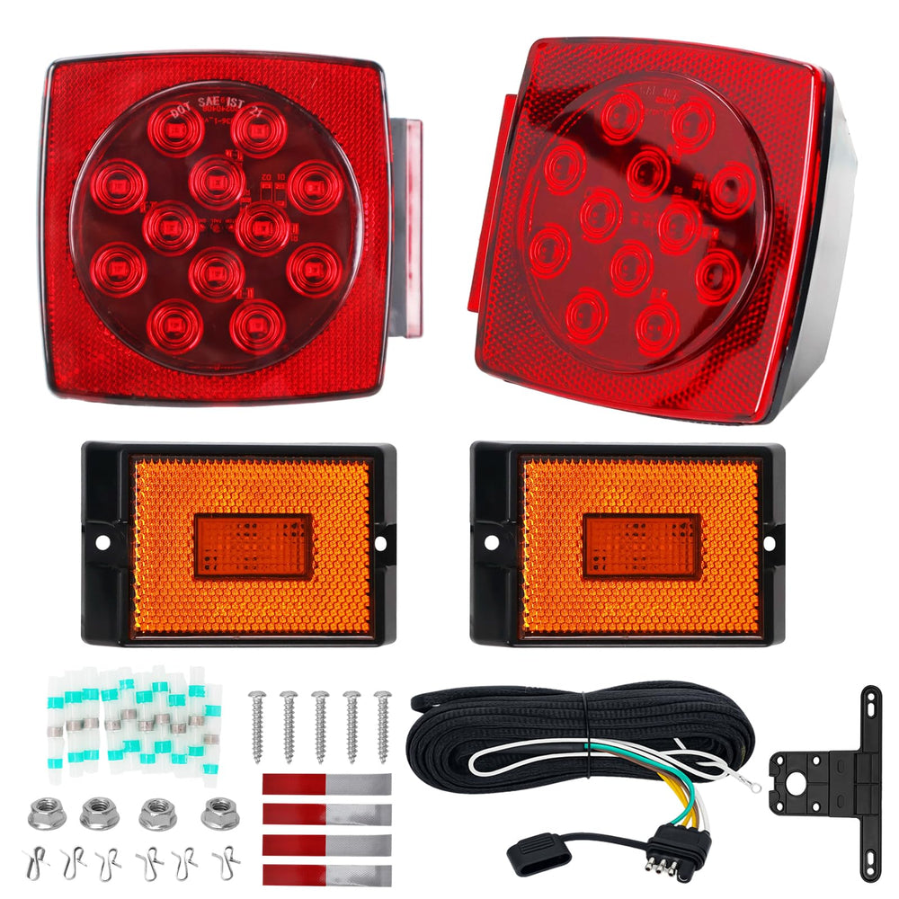 Lcrslitx front view of full assembled kit showing all lights and hardware, clear benefit visibility