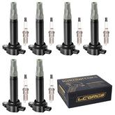 LCWRGS front packaging showing complete coil and spark plug kit and easy replacement benefit